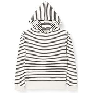 TOM TAILOR Meisjes kinderen hoodie met strepen, 29498 - Offwhite Navy Classic Stripe, 92/98 cm