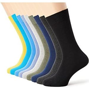 camano Sokken  blauw / geel / grijs gemêleerd / zwart