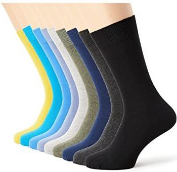 camano Sokken  blauw / geel / grijs gemêleerd / zwart