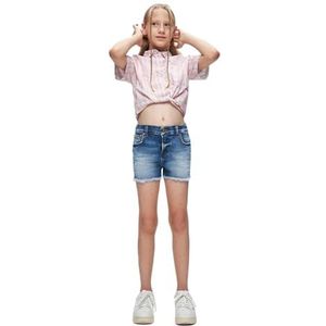 LTB Jeans Layla G casual shorts voor meisjes, blauw, 128