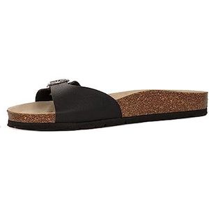 Pepe Jeans Oban Clever PLS90616-999 platte sandalen met gesp en riem, zwart, Ref: PLS90616-999, Zwart, 56 EU