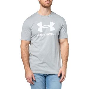 Under Armour UA Sportstyle Logo Update SS - Steel Light Heather / / Wit - MD