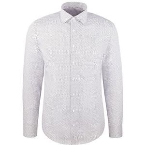 SEIDENSTICKER Zakelijk overhemd 'Schwarze Rose'  grijs / wit