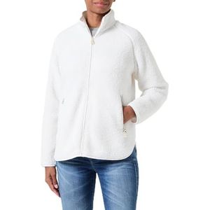 Geox Woman W Sweater Fleece Blanc DE Blanc S_EU, Blanc De Blanc, S
