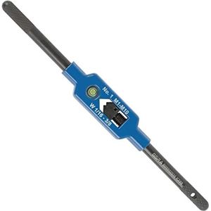 GSR Stalen windijzer met centreeroog, zilver (maat 4, M9 - M27), houder voor schroefdraadboor, vierkante opname, van hoogwaardig roestvrij staal, verstelbaar windijzer van staal