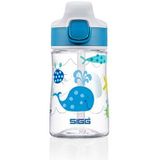 SIGG Miracle Ocean Friend kinderdrinkfles (0,35 L), Tritan kinderwaterfles met lekvrije deksel, kinderdrinkfles met één hand met rietje