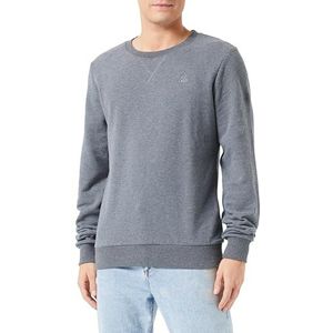 yuka Heren sweatshirt van organisch katoen 36623372-YU01, grijs melange, M, grijs melange, M