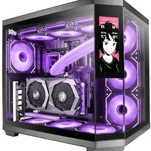 Mars Gaming - MC-3TCORELCD - Gaming ATX-behuizing - Zwart - 7,2 inch IPS-display