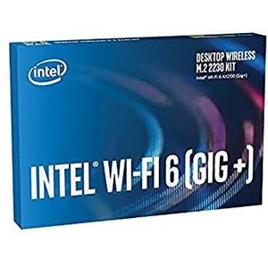 Intel compatible Wi-Fi 6 AX200 Desktop Kit, WLAN + Bluetooth 5.2 Adapter - M.2/A-E-Key