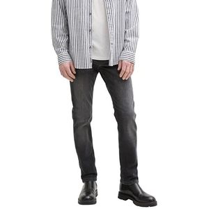 Tom Tailor - Josh Regular Slim Jeans - Versleten Zwarte Denim - Heren