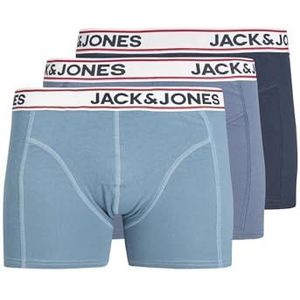 JACK & JONES JUNIOR Jongens JACJAKE Trunks 3 Pack NOOS JNR Boxershorts, Navy Blazer / Pack: Coronet Blue-Vintage Blue, 140, Navy blazer/pak: coronet blue - vintage blue, 140 cm