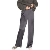 Jack & Jones - Kira Regular Satin Broek - Zwart - 50% Polyester - 50% Gerecycled Polyester