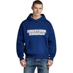 G-STAR RAW Graphic HDD Loose Knit Sweater voor heren, blauw (Ballpen Blue D23933-d488-1822), S