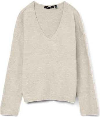 VERO MODA Dames Vmbesti Ls V-Neck Pullover Boo, berk, M