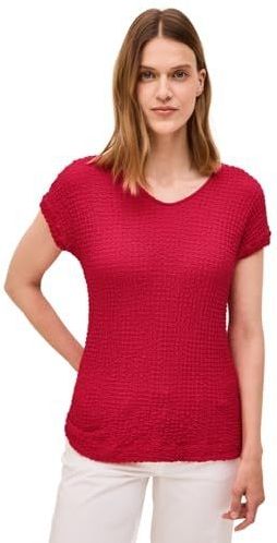 Cecil dames structuurshirt, Glazed Apple Red, M