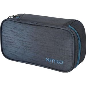 Nitro Pencil Case XL Incl. Geo Driehoek & lesrooster, Etui, Etui, Etui, Sluier Box, Pennenetui, Haze