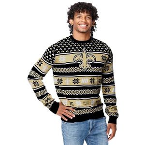 FOCO Heren NFL Big Logo lelijke trui, teamkleur, L, Teamkleur, L