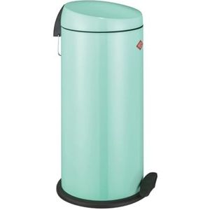 Wesco Klassieke pedaalemmer Capboy MAXI in de kleur mint, gepoedercoat plaatstaal, metalen inzetstuk van 22 liter volume, kunststof voettrede