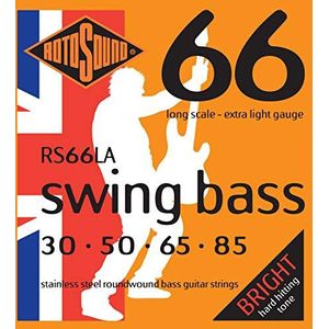 Rotosound snaren voor elektrische bas SWING 66 STAINLESS SETS 4-str. RS66LA Stainless Extra Light 30-85