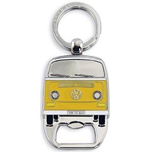 BRISA VW Collection - Volkswagen sleutelhanger sleutelhangeraccessoire met bierflesopener in T2 Bulli bus design (oranje)