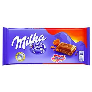 22 x Chocolade Reep Milka Daim 100 gram