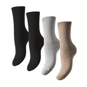 PIECES - PCMARTA - Huissokken - Grijs gemêleerd - 4 Pack