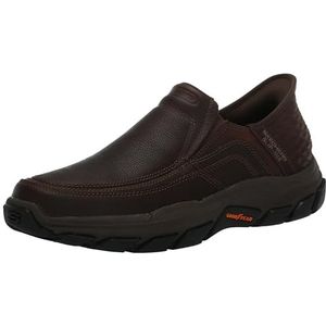 Skechers Men's Respected-Elgin Slip-On, RDBR (Red/Brown), 7