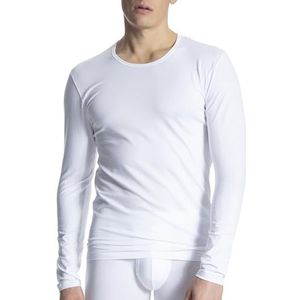 CALIDA Heren Cotton Code T-shirt met lange mouwen, wit, 46/48 NL
