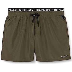 Replay Heren LM1096 Boardshorts, 934 Strategy Green, XXL, 934 Strategy Green, XXL