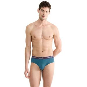 sloggi Women's Men Start Midi C2P Box Slips, Turquoise-Dark Combination, 8 (2 stuks), Turquoise - Dark Combination, 8