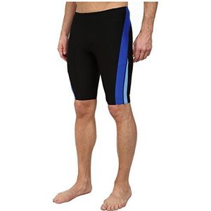 Speedo Heren Endurance+ Launch Splice Jammer Badpak, Zwart/Blauw, 28