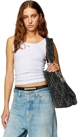 Diesel, Dames, Tops, Wit, Maat: L Katoen,