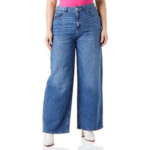 Vila Vifreya Jaf Hw Noos Jeans voor dames, Medium Blue Denim/Detail: wash Mbd011, 36W x 30L
