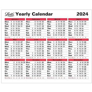Letts Jaarlijkse Kalender 2024