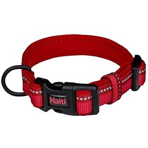 Comfort Halti Hondenhalsband met neopreen bekleding en reflecterend 3M-weefsel, hoogwaardig nylon, licht en ideaal voor middelgrote honden (maat M, rood)
