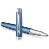 PARKER Vector vulpen met chromen afwerking, medium punt, blauwe inkt, blisterverpakking, zwart