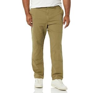 Amazon Essentials Heren Stretch Canvas Dubbele Knie Utility Pant (voorheen Goodthreads), donker olijf, 34W x 28L