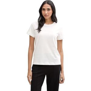 Tom Tailor - T-shirt - Whisper White - Dames - Korte Mouwen