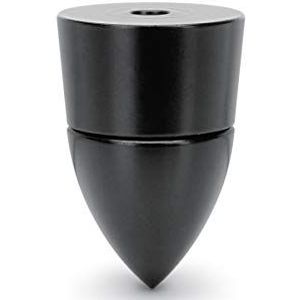 Dynavox Sub-Watt-absorber, set van 4, in hoogte verstelbare ontkoppeling voor luidsprekers en boxen of hifi-apparaten, schroefmontage, zwart