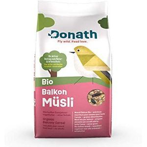 Donath BIO Balkonmuesli - gepeld voor een proper terrras - fijne bio-mix met hoogwaardige zonnebloemolie - waardevol vogelvoer voor alle seizoenen - geproduceerd in Zuid-Duitsland