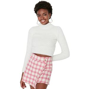 Trendyol Trui - Paars - Slim, Ecru, M