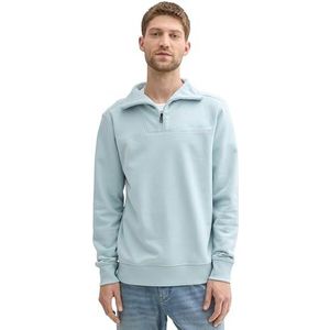 TOM TAILOR Sweatshirt voor heren, 30463 - Dusty Mint Blue, M
