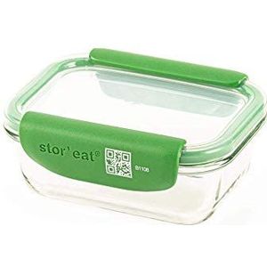 Mastrad - Stor'Eat Connected Voedselbewaardoos - Duurzaam borosilicaatglas - BPA-vrij - 370 ml