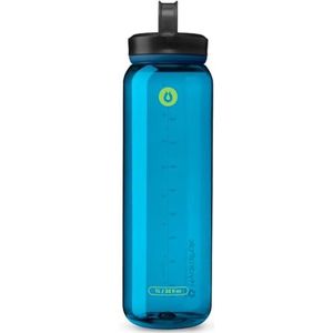 Hydrapak RECON 1L RECON Waterfles van 50% gerecyclede kunststof, milieuvriendelijk en BPA-vrij, deksel met normale doorstroming, eenvoudig te dragen (1 liter, blauw)