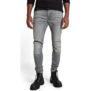 G-Star Raw Jeans heren 5620 3d zip knie skinny,Zon Faded Glacier Grijs A634-c464,31W / 30L