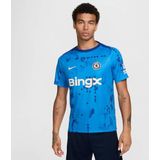 Nike - Dri-FIT - Sporttop - Korte Mouwen - Blauw - Polyester