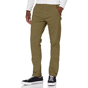 Blend BHNight chinobroek voor heren, stoffen broek, chinobroek met stretch, slim fit, Martini Olive (77238), 33W / 30L