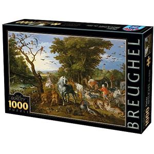 Unbekannt 75253 D-Toys Puzzel 1000 stukjes Brueghel Pieter Noah's Ark, veelkleurig