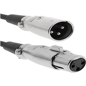 BeMatik - DMX DMX512 XLR 3-pins mannelijk naar XLR 3-pins vrouwelijk 40m kabel
