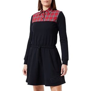 Love Moschino Damesjurk, rood/groen, 42